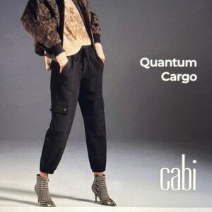 Cabi #4315 Black Quantum Cargo Pants Size Small